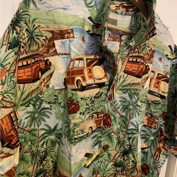 Cotton scrubs& co mens size 2XL Tropical Print Hawaiian Shirt - Picture 1 of 9